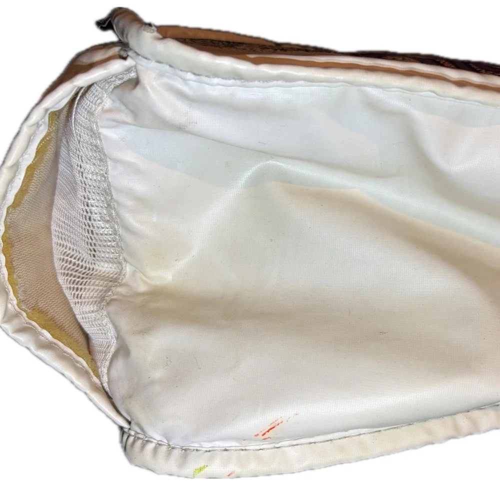 Vintage 1980s Adidas Stefan Edberg Tennis Racket Bag Cover White‎ Graphic Retro
